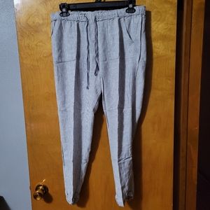 Linen pin stripe pants